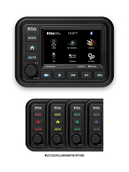 Морская магнитола BOSS Audio MGV550B с 5" сенсорным экраном, Bluetooth и видеовходами (влагозащита IPX6)   