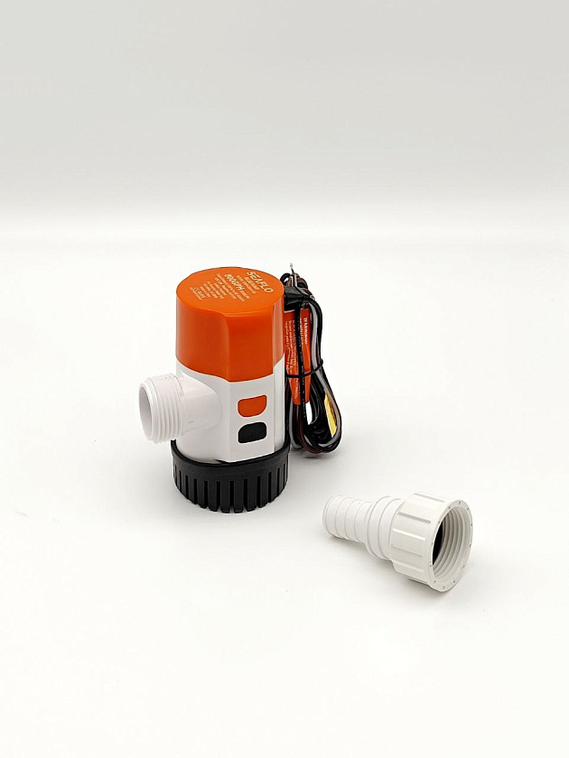 Автоматическая трюмная помпа SeaFlo 12 вольт, 800GPH (3000 л/час) для лодки /катера / яхты водооткачивающая, насос водяной трюмный электрический 12 В осушительный для откачки воды на судне