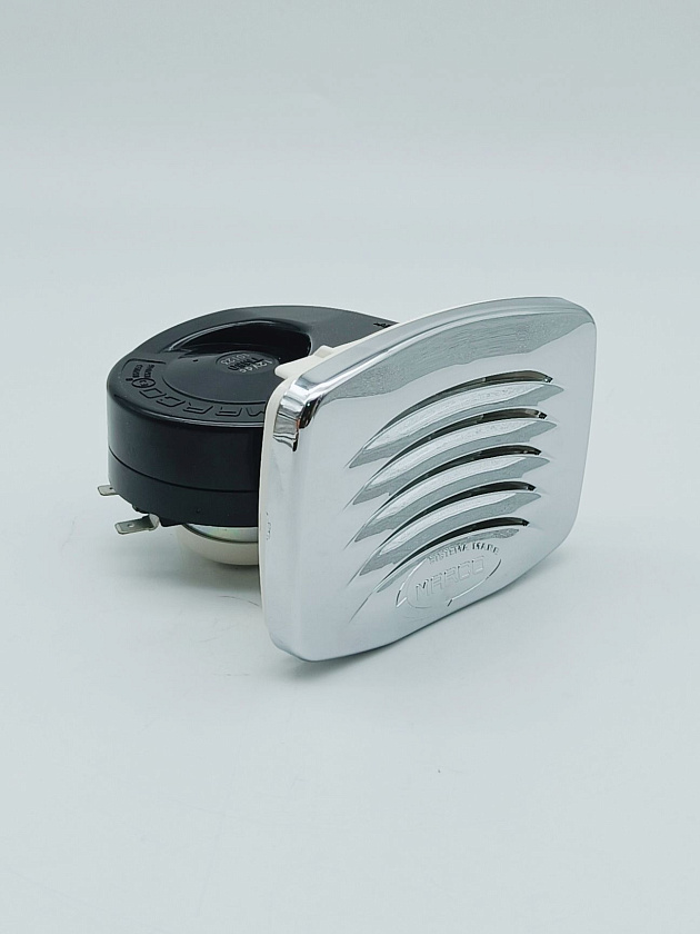 Сигнал звуковой Marco Smile SM1/C (Италия) электрический 12В (вольт), врезной горн для лодки, катера, яхты, судна, сигнальный горн ревун 12V клаксон гудок сирена