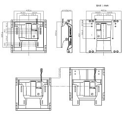 Подъемник Sea First Waffalo SJP-ST06-100 для лодочного мотора до 350 л.с. лифт гидравлический вертикальный   