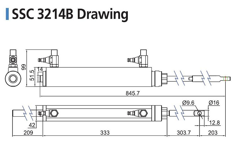 Гидравлическое рулевое управление Sea First MS250S-B (без Power Assist) для стационарного лодочного мотора до 150 л.с.