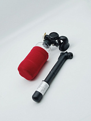 Горн сигнальный многоразовый EcoBlast (Канада) в комплекте с насосом, перезаряжаемый воздушный звуковой сигнал пневматический туманный горн, пластиковый баллон   