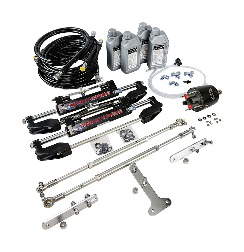 Гидравлическое рулевое управление Sea First MO-700HT-TBE (800-966 мм) 30 см³ для 3-х подвесных моторов общей мощностью до 900 л.с.