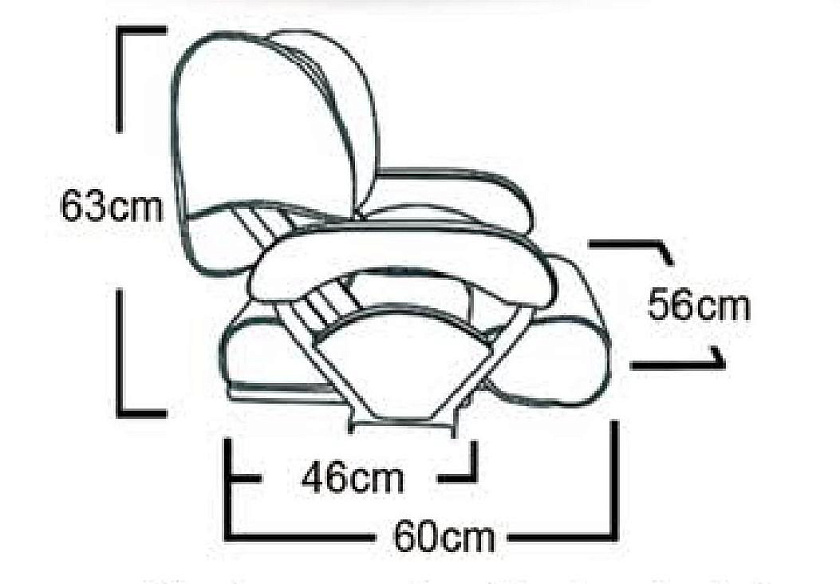 Кресло для лодки с перекидной спинкой и болстером, обивка белый винил