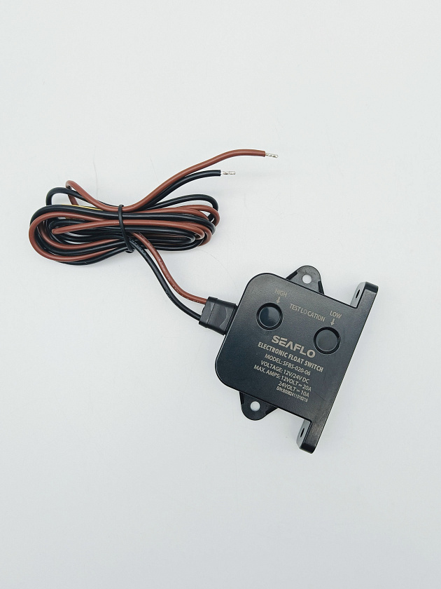 Автоматический электронный выключатель SeaFlo для трюмной помпы, применяется вместо поплавкового переключателя / поплавка осушительного насоса для откачки воды в лодке