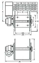 Лебедка якорная South Pacific DW1100 барабанная 12В, для лодок длиной до 8 м (20-26 футов)   