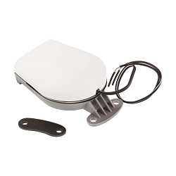 Электрический звуковой сигнал Easterner, 12В (вольт), для лодки, катера, яхты, судна, белый корпус, электрический горн   