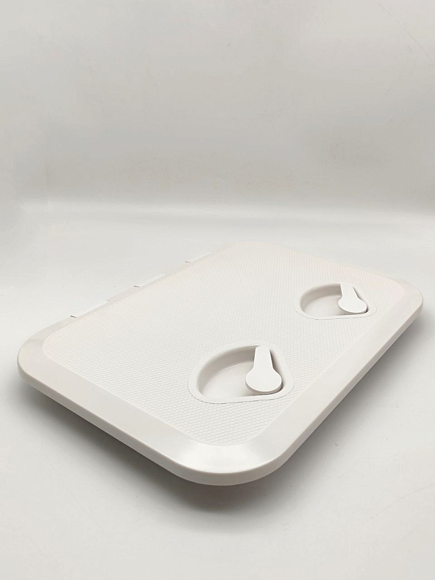 Палубный смотровой люк SeaFlo 315 х 440 мм для лодки / катера / яхты, пластиковый, инспекционный с крышкой и замками