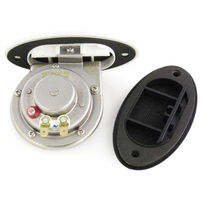 Врезной электрический звуковой сигнал Easterner, 12В (вольт), 110 ДБ, для лодки, катера, яхты, судна, электрический сигнальный горн 12V одноканальный