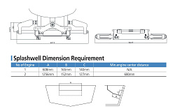 Гидравлическое рулевое управление Sea First MO-700НT 25 см³ для 2-х лодочных моторов общей мощностью до 700 л.с.   