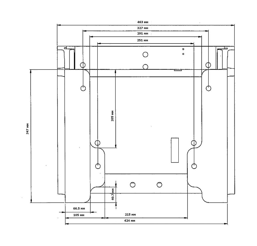 Подъемник Bob's Machine Standard для лодочного мотора 50-300 л.с. лифт гидравлический вертикальный, вынос 200 мм