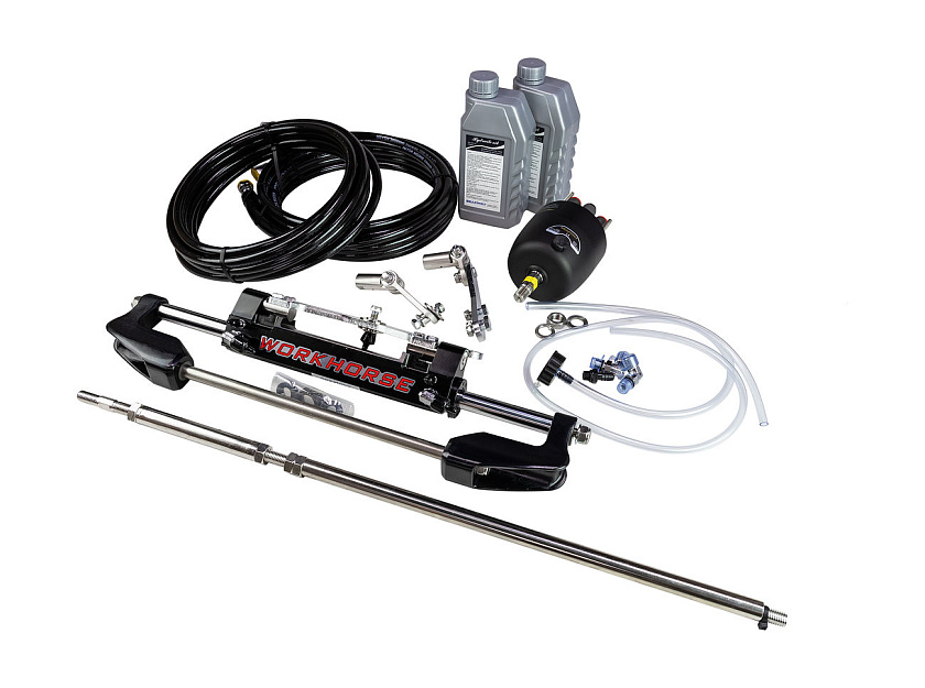 Гидравлическое рулевое управление Sea First MO-700НT 25 см³ для 2-х лодочных моторов общей мощностью до 700 л.с.