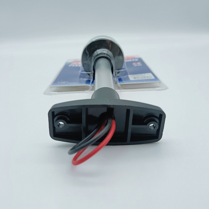 Светодиодный топовый огонь Easterner 12 В LED клотиковый на стойке 190 мм для лодки, катера, судна (круговой, стояночный, якорный) влагозащищенный