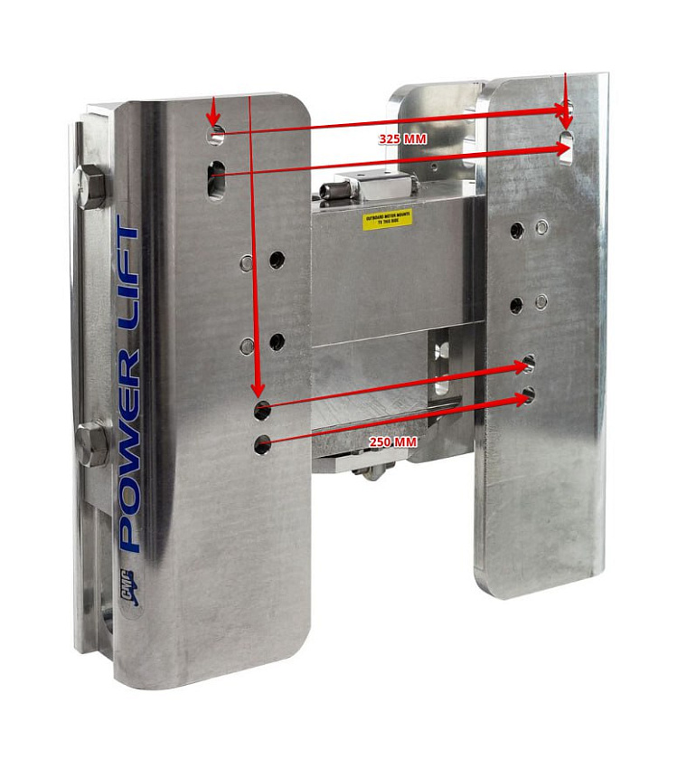 Подъемник Bob's Machine Standard для лодочного мотора 50-300 л.с. лифт гидравлический вертикальный, вынос 150 мм