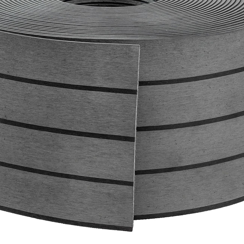 Искусственное палубное покрытие 200 x 5 мм, цвет Charcoal, Marine Rocket