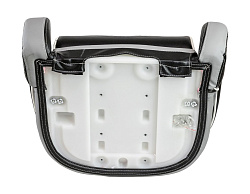 Кресло для лодки Stingray с болстером, обивка винил, цвет черно-серый   