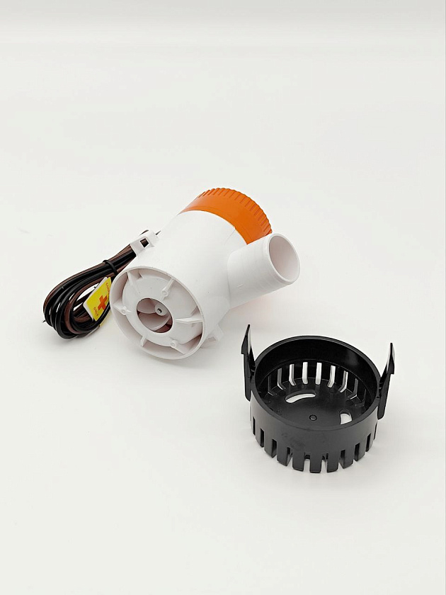 Осушительная помпа SeaFlo 12 вольт, 1100GPH (4163,5 л/час, высота 4 м), для лодки (насос 12 В осушительный для откачки воды на судне / помпа водооткачивающая трюмная)